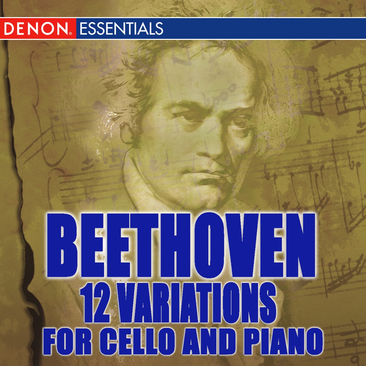 Beethoven: 12 Variations for Cello and Piano by Jörg Metzger, Alfred Sommer & Dieter Goldmann album cover