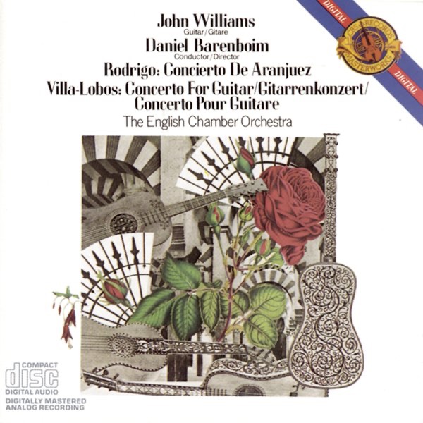 Rodrigo: Concierto de Aranjuez - Villa-Lobos: Concerto for Guitar and Small Orchestra by Daniel Barenboim, English Chamber Orchestra & John Williams album cover