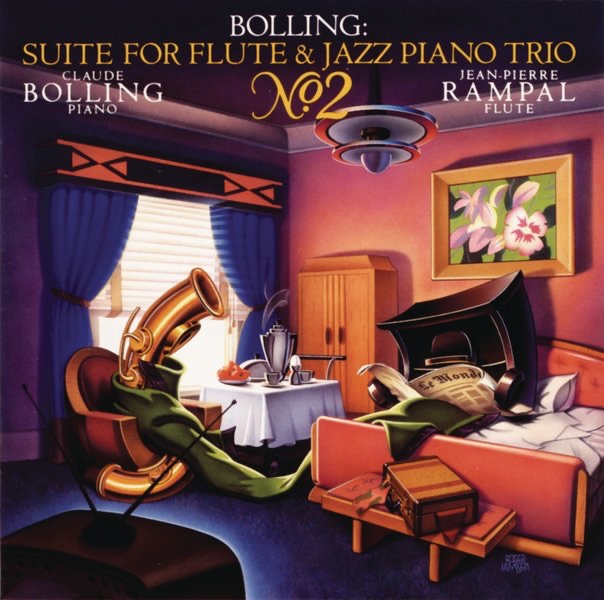 Bolling: Suite for Flute & Jazz Piano Trio, No. 2 by Claude Bolling & Jean-Pierre Rampal album cover