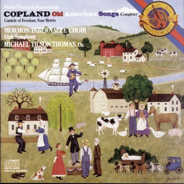 Copland: Old American Songs, Canticle of Freedom, Four Motets by Jerold D. Ottley, Michael Tilson Thomas, The Tabernacle Choir at Temple Square & Utah Symphony album cover
