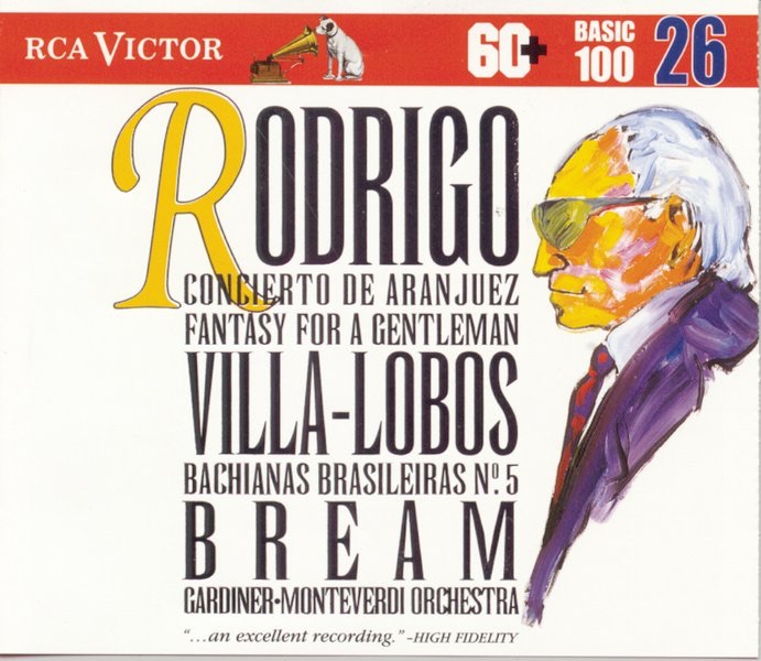 Rodrigo: Concierto de Aranjuez - Vílla-Lobos: Bachianas Brasíleiras by Julian Bream album cover