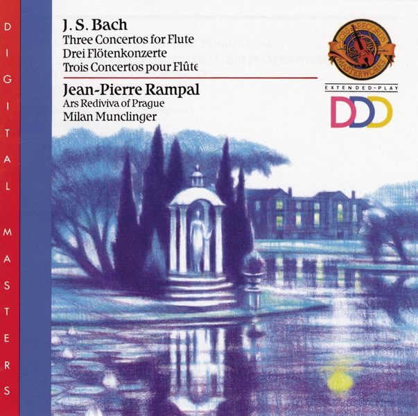 Bach: Concerti for Flute, Strings, and Basso Continuo by Ars Rediviva Orchestra Of Prague & Jean-Pierre Rampal album cover