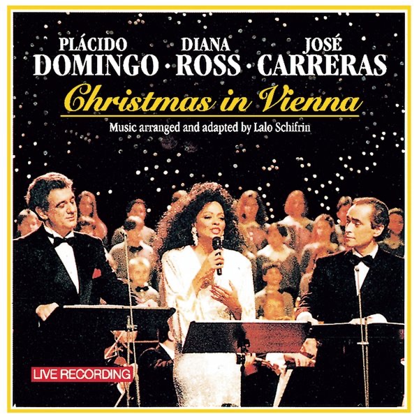 Christmas in Vienna by Plácido Domingo, José Carreras & Diana Ross album cover