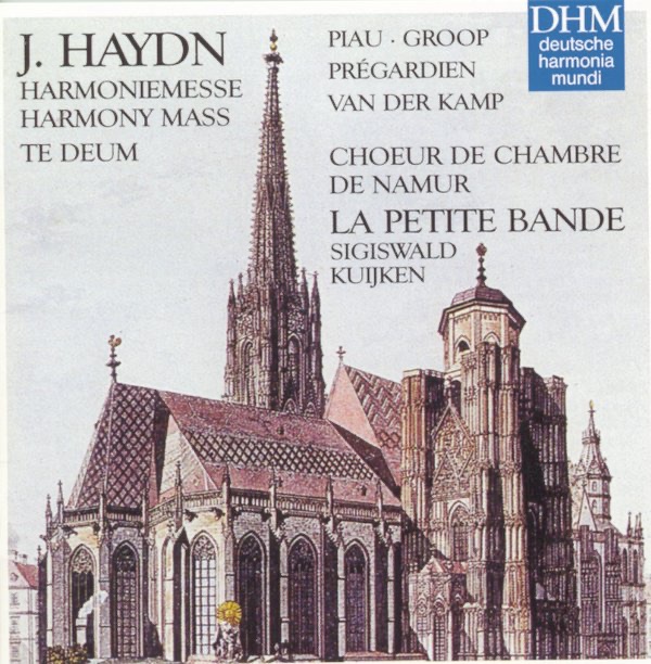 Haydn: Harmony Mass, Te Deum by Sigiswald Kuijken, Chœur de Chambre de Namur & La Petite Bande album cover
