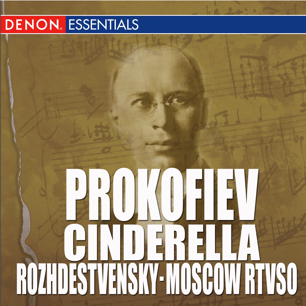 Prokofiev: Cinderella (Complete Ballet) by Moscow RTV Large Symphony Orchestra & Gennady Rozhdestvensky album cover
