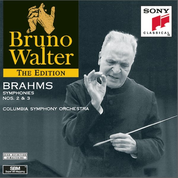 Brahms: Symphonies Nos. 2 & 3 by Bruno Walter & Columbia Symphony Orchestra album cover