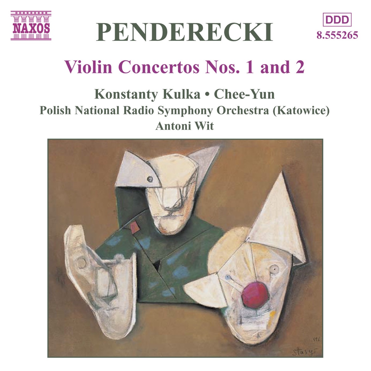 Penderecki: Violin Concertos Nos. 1 and 2 by Antoni Wit, Chee-Yun, Konstanty Andrzej Kulka & Polish National Radio Symphony Orchestra album cover