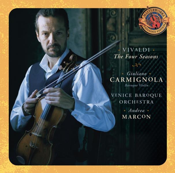 Vivaldi: The Four Seasons (Expanded Edition) by Giuliano Carmignola, Andrea Marcon & Venice Baroque Orchestra album cover