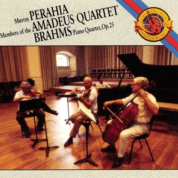 Brahms: Quartet for Piano and Strings in G Minor, Op. 25 by Amadeus Quartet & Murray Perahia album cover