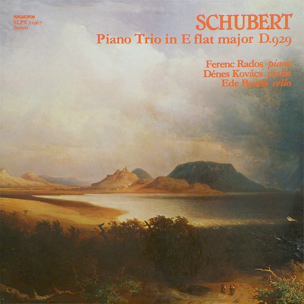 Esz-dúr trió zongorára, hegedűre és gordonkára Op. 100 D. 929 by Ferenc Rados, Dénes Kovács & Ede Banda album cover