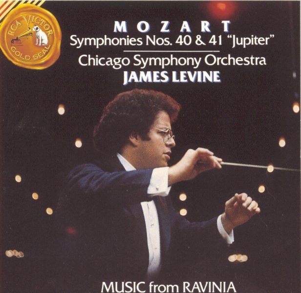 Mozart: Symphony No. 40 & Symphony No. 41 ("Jupiter") by James Levine & Chicago Symphony Orchestra album cover