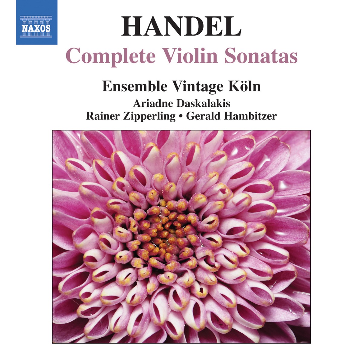 HANDEL: Violin Sonatas by Gerald Hambitzer, Ariadne Daskalakis & Rainer Zipperling album cover