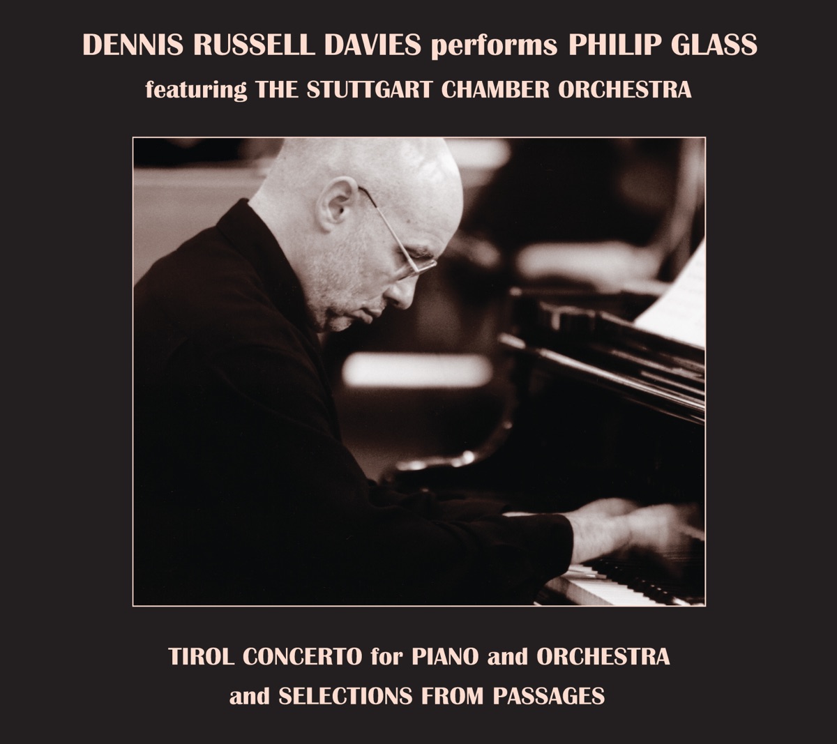 Dennis Russell Davies Performs Philip Glass by Dennis Russell Davies, Rascher Saxophone Quartet & Stuttgart Chamber Orchestra album cover