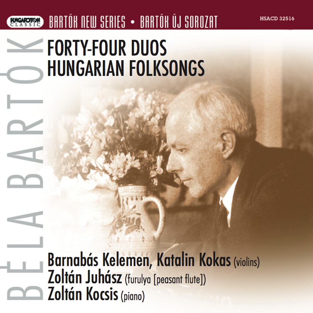 Bartók: Hungarian Folksongs by Zoltán Kocsis & Barnabás Kelemen album cover