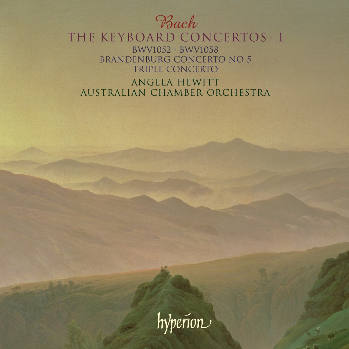 Bach: The Keyboard Concertos, Vol. 1 by Angela Hewitt, Australian Chamber Orchestra & Richard Tognetti album cover