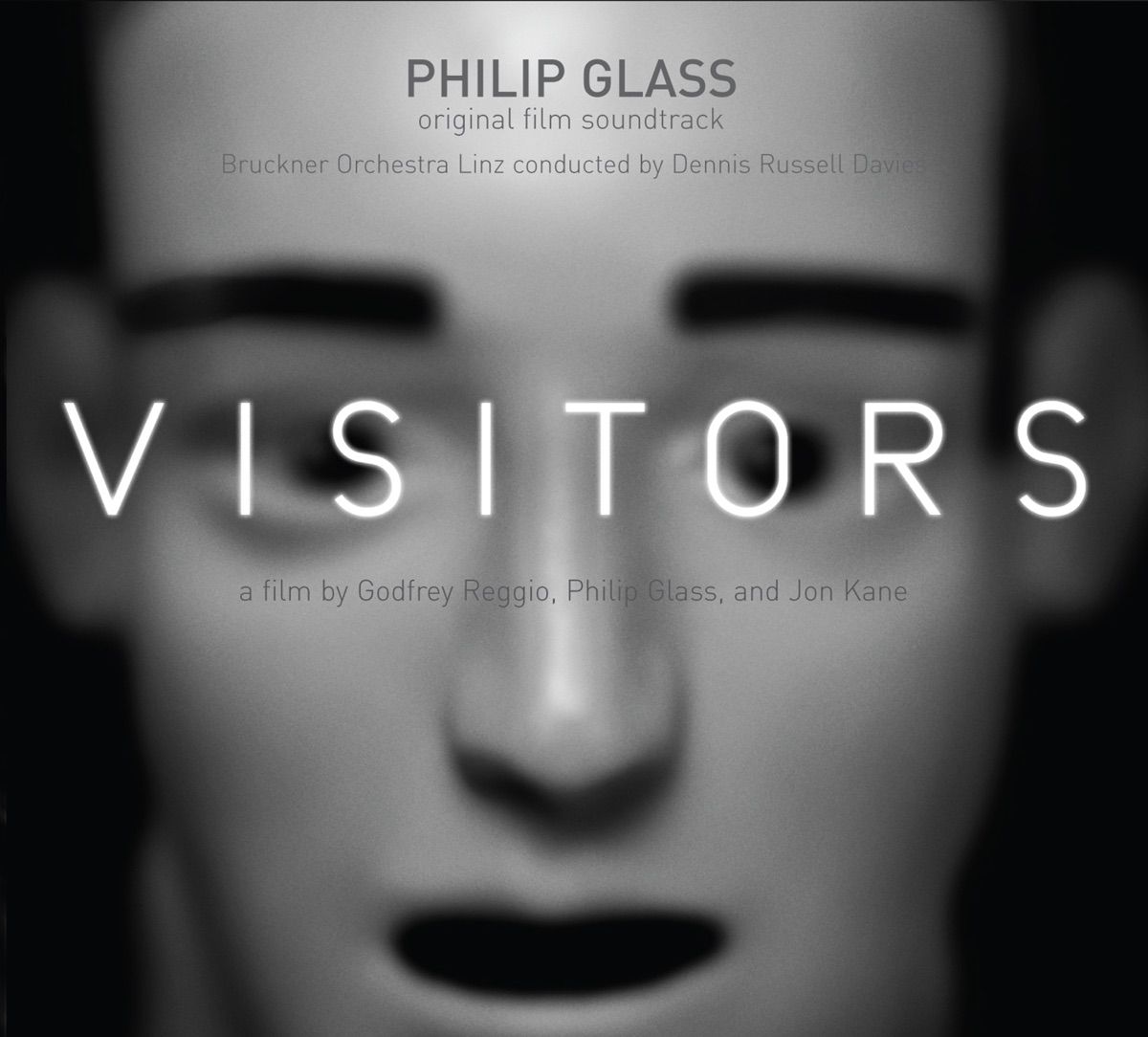 Philip Glass: Visitors by Bruckner Orchester Linz & Dennis Russell Davies album cover