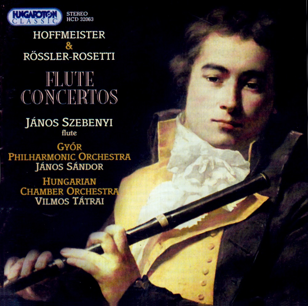 Flute Concerto in D major, Flute Concerto in D major by János Szebenyi album cover