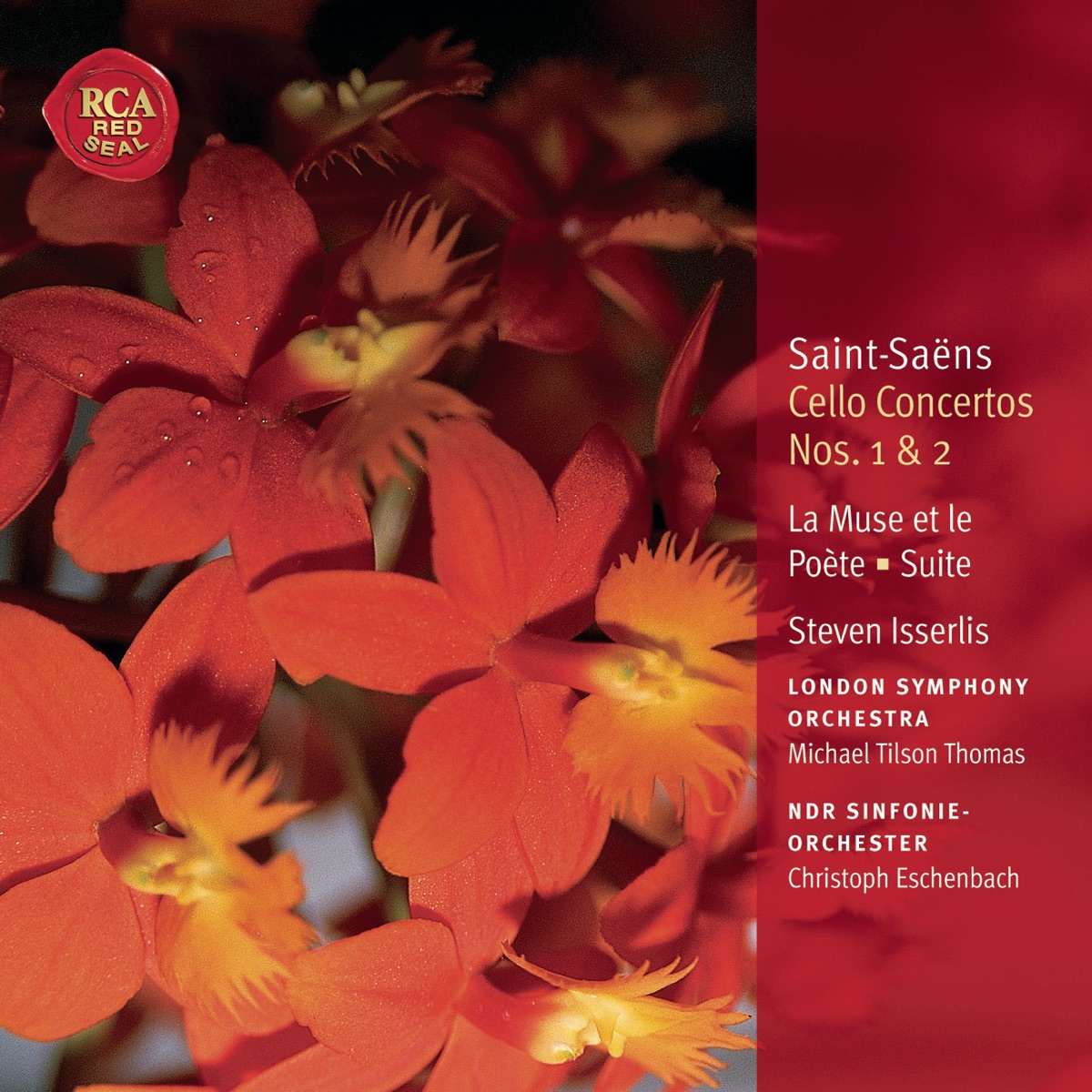 Saint-Saens: Cello Concertos Nos. 1 & 2 - La Muse et le Poète - Suite, Op. 16 - Prière (Classic Library Series) by Steven Isserlis album cover