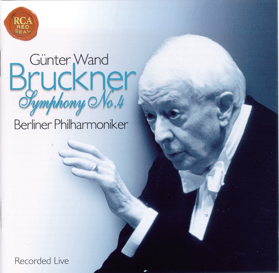 Anton Bruckner: Symphonie Nr. 4 by Günter Wand & Berlin Philharmonic album cover