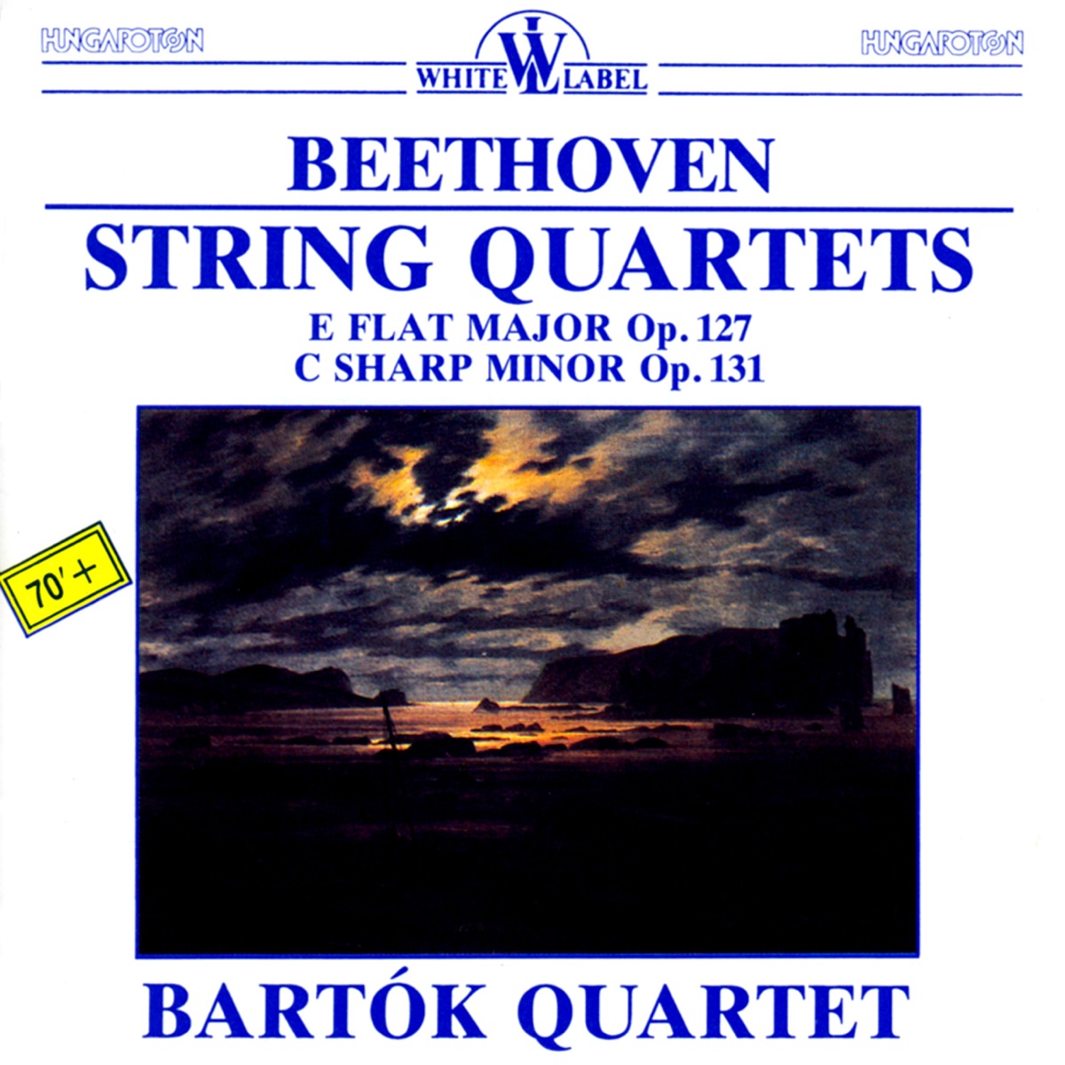 L. Beethoven: String Quartets Op. 127 and 131 by Bartók Quartet album cover