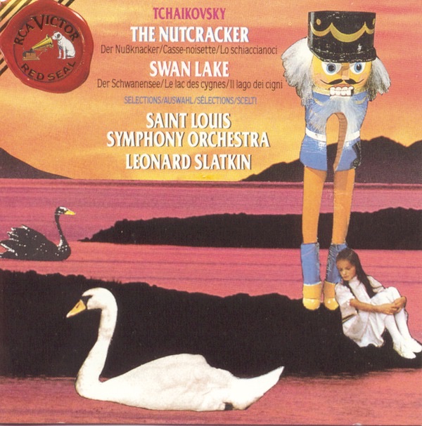 Tchaikovsky: Swan Lake / The Nutcracker Highlights by Leonard Slatkin, John Sant'Ambrogio, Susan Slaughter, Barbara Liberman, Jacques Israelievitch, St. Louis Symphony Orchestra & Frances Tietov album cover