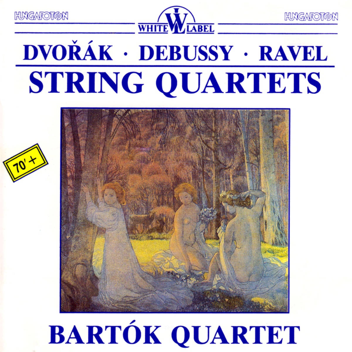 String Quartets by Dvorak, Debussy, and Ravel by Bartók Quartet album cover