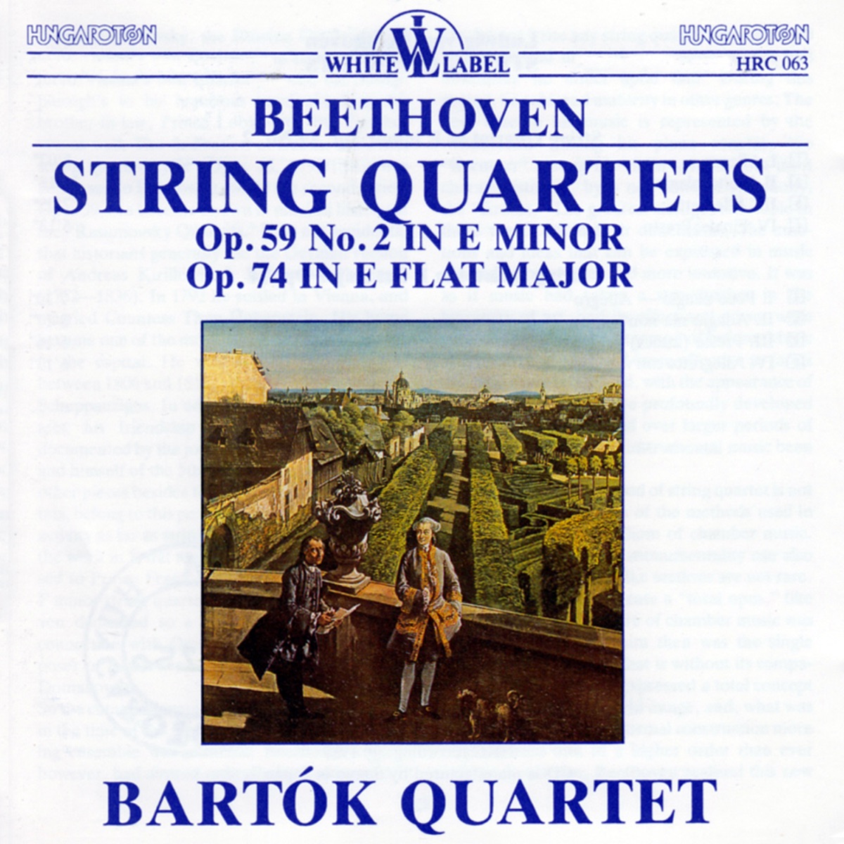 Beethoven: String Quartets by Bartók Quartet album cover