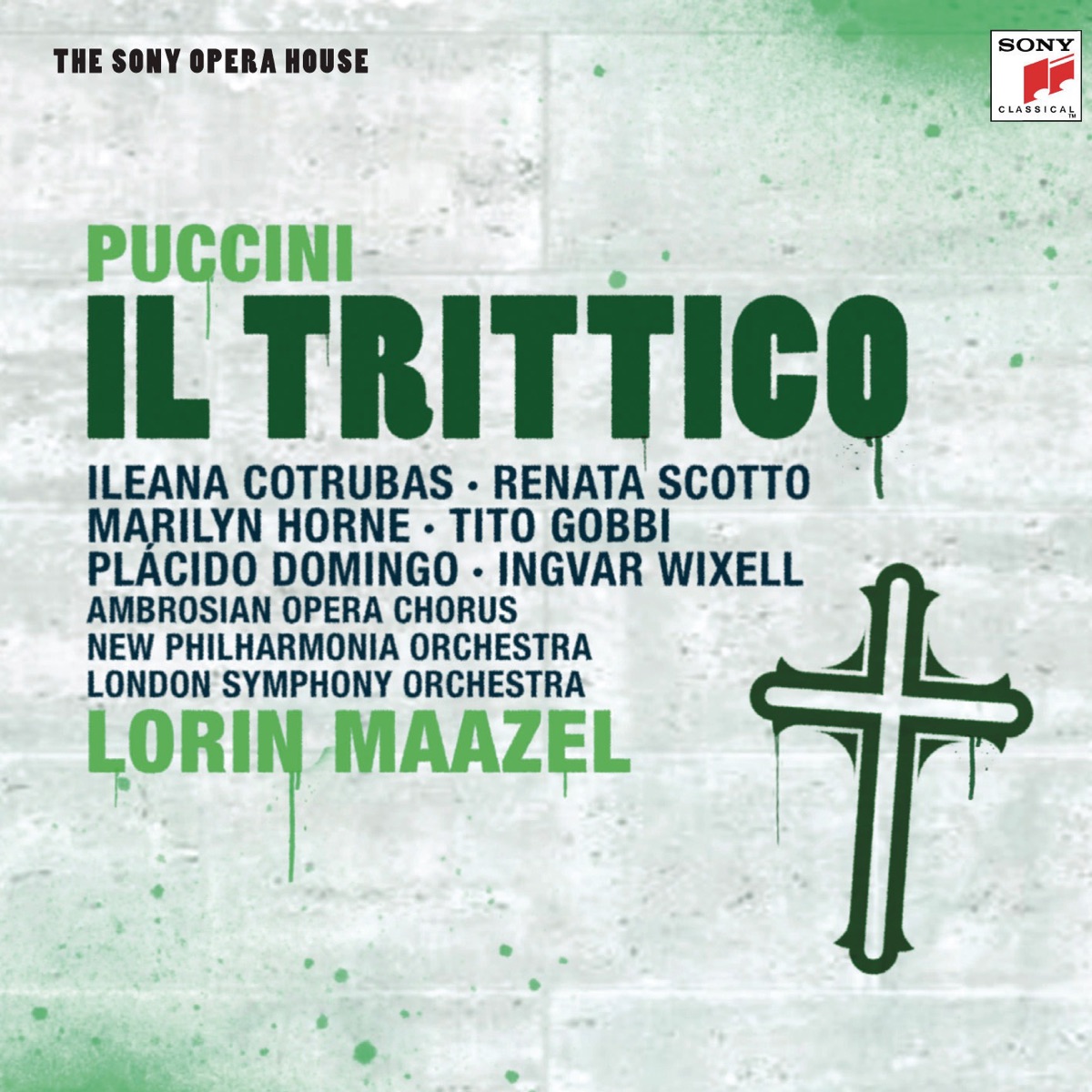 Puccini: Il Trittico by Lorin Maazel, Ambrosian Opera Chorus, Philharmonia Orchestra, John Treleaven & Yvonne Kenny album cover