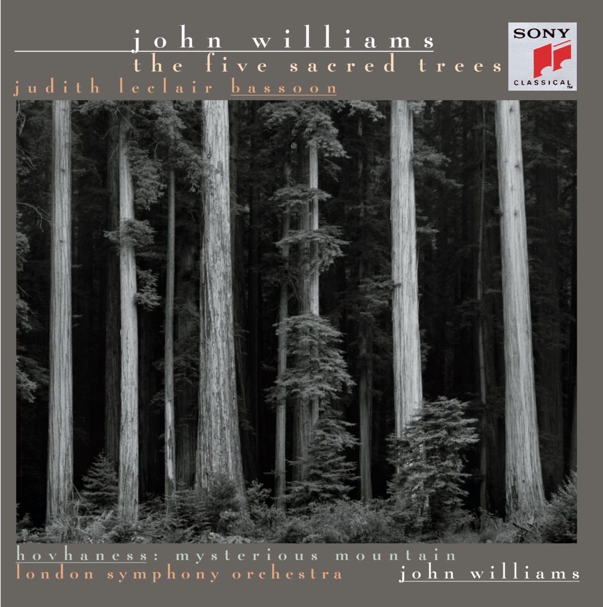 The Five Sacred Trees by London Symphony Orchestra, John Williams & Judith LeClair album cover