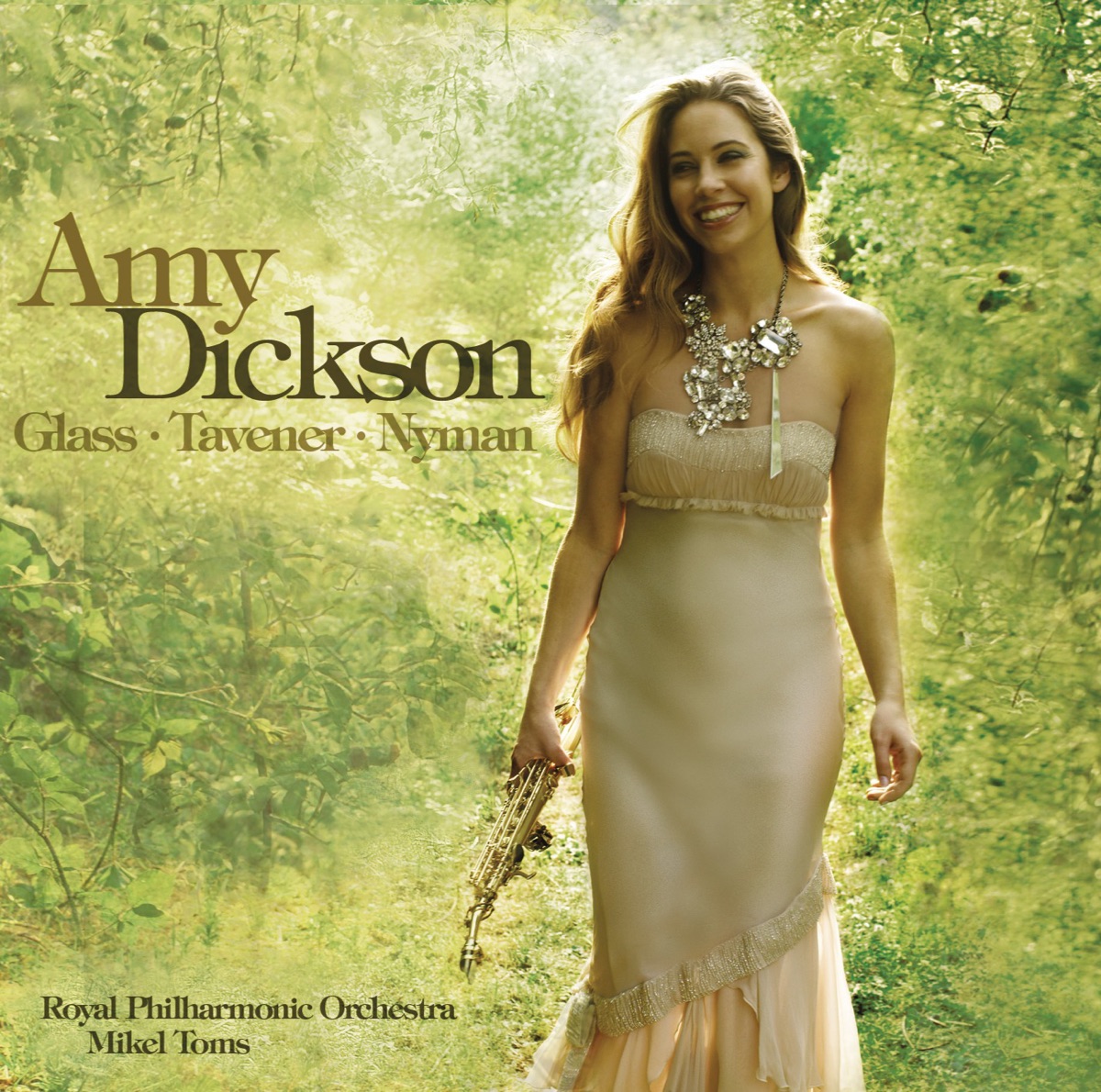 Glass, Tavener & Nyman by Amy Dickson, Royal Philharmonic Orchestra & Mikel Toms album cover