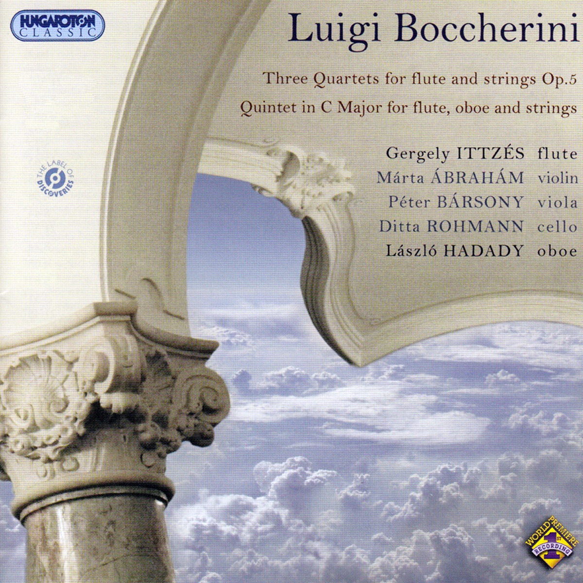 Chamber Music with Flute and Oboe (Hungaroton Classics) by Gergely Ittzés, László Hadady, Márta Ábrahám, Péter Bársony & Ditta Rohman album cover