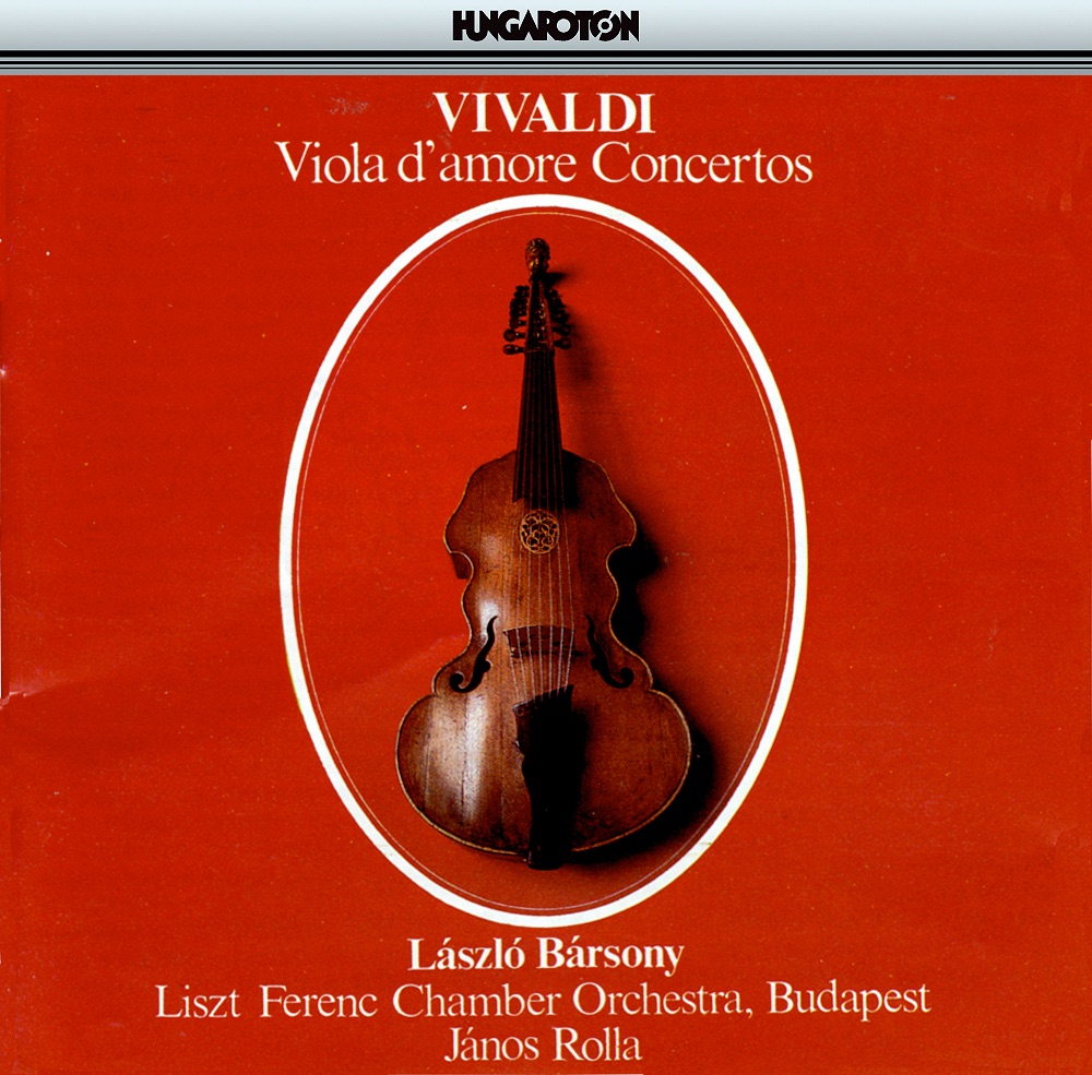 Vivaldi: Viola d'amore Concertos by Laszlo Barsony album cover