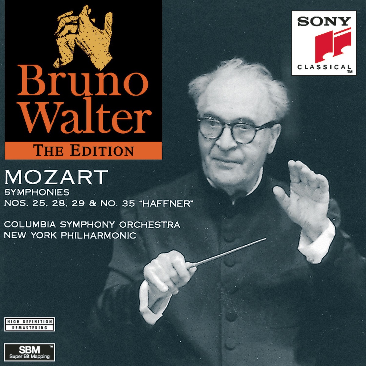 Mozart: Symphony Nos. 25, 28, 29 & 35 "Haffner" by Bruno Walter, Columbia Symphony Orchestra & New York Philharmonic album cover