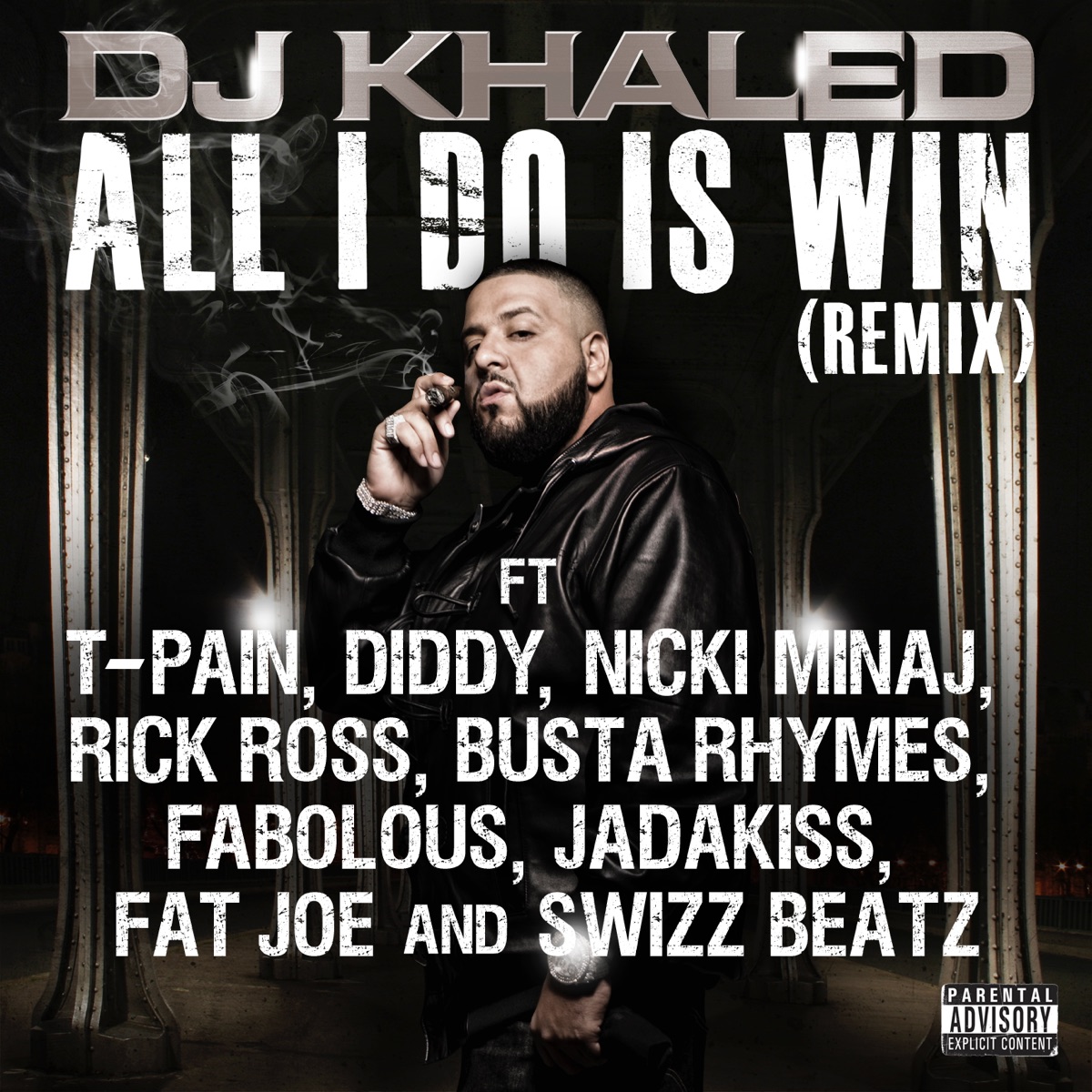 All I Do Is Win (Remix) [feat. T-Pain, Diddy, Nicki Minaj, Rick Ross, Busta Rhymes, Fabolous, Jadakiss, Fat Joe & Swizz Beatz] - Single by DJ Khaled album cover