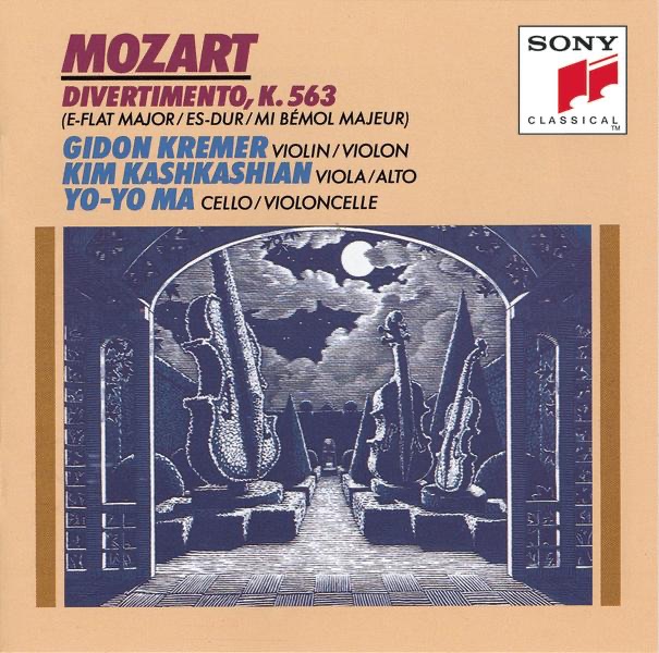 Mozart: Divertimento, K. 563 in E-Flat Major by Kim Kashkashian, Gidon Kremer & Yo-Yo Ma album cover