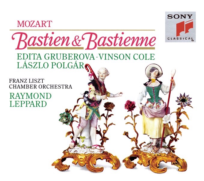 Mozart: Bastien Und Bastienne, K. 50 (E.-K.46B); Singspiel In Einem Akt by Edita Gruberová, Franz Liszt Chamber Orchestra, László Polgár, Raymond Leppard & Vinson Cole album cover