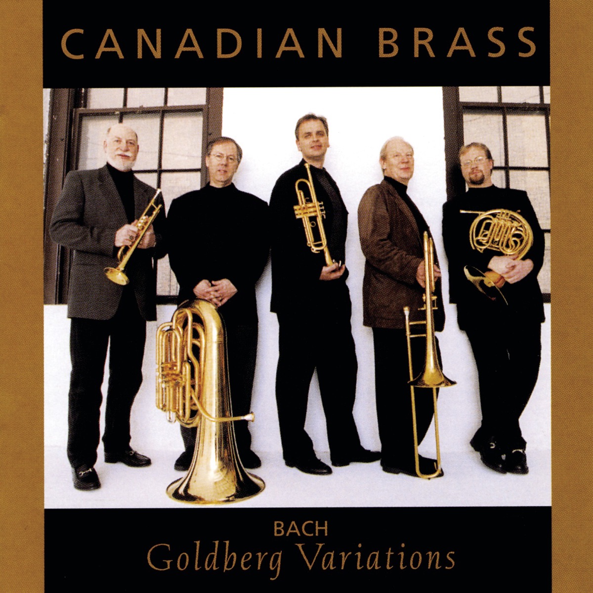 Bach: Goldberg Variations by Canadian Brass, Charles Daellenbach, Christopher Cooper, Eugene Watts, Jens Lindemann & Ronald Romm album cover