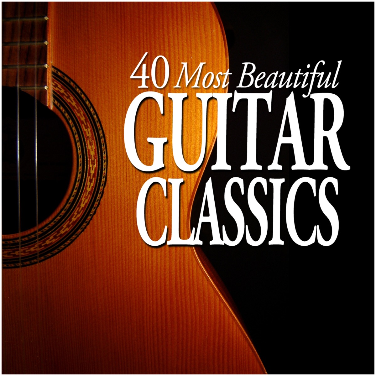 40 Most Beautiful Guitar Classics by Sharon Isbin, Turibio Santos & Wolfgang Lendle album cover