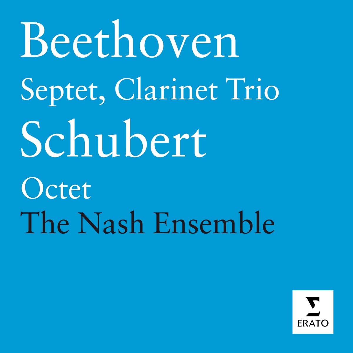 Beethoven - Septet; Clarinet Trio / Schubert - Octet by The Nash Ensemble album cover
