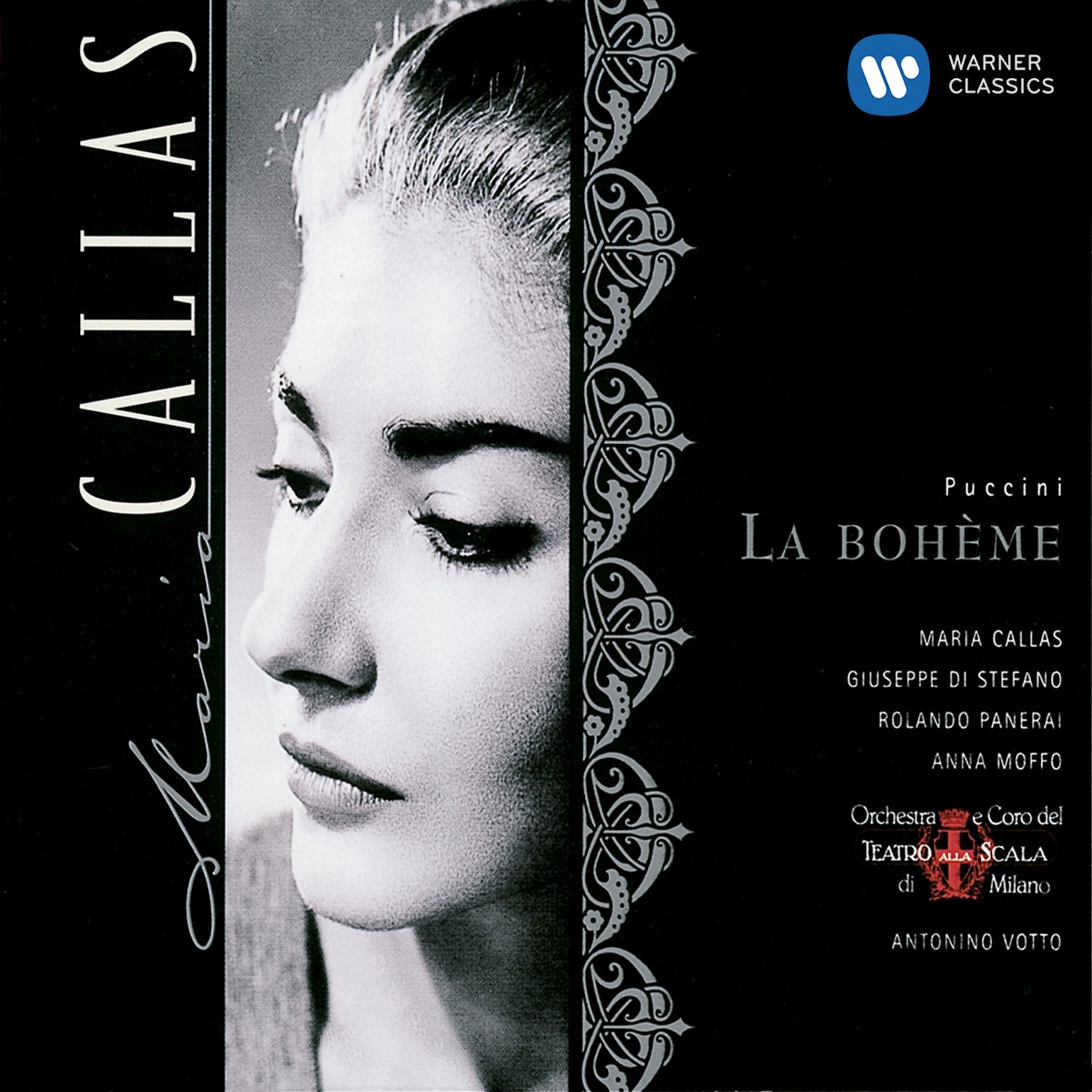 Puccini: La Bohème by Maria Callas, Giuseppe di Stefano, Teatro Alla Scala Orchestra & Coro del Teatro alla Scala di Milano album cover