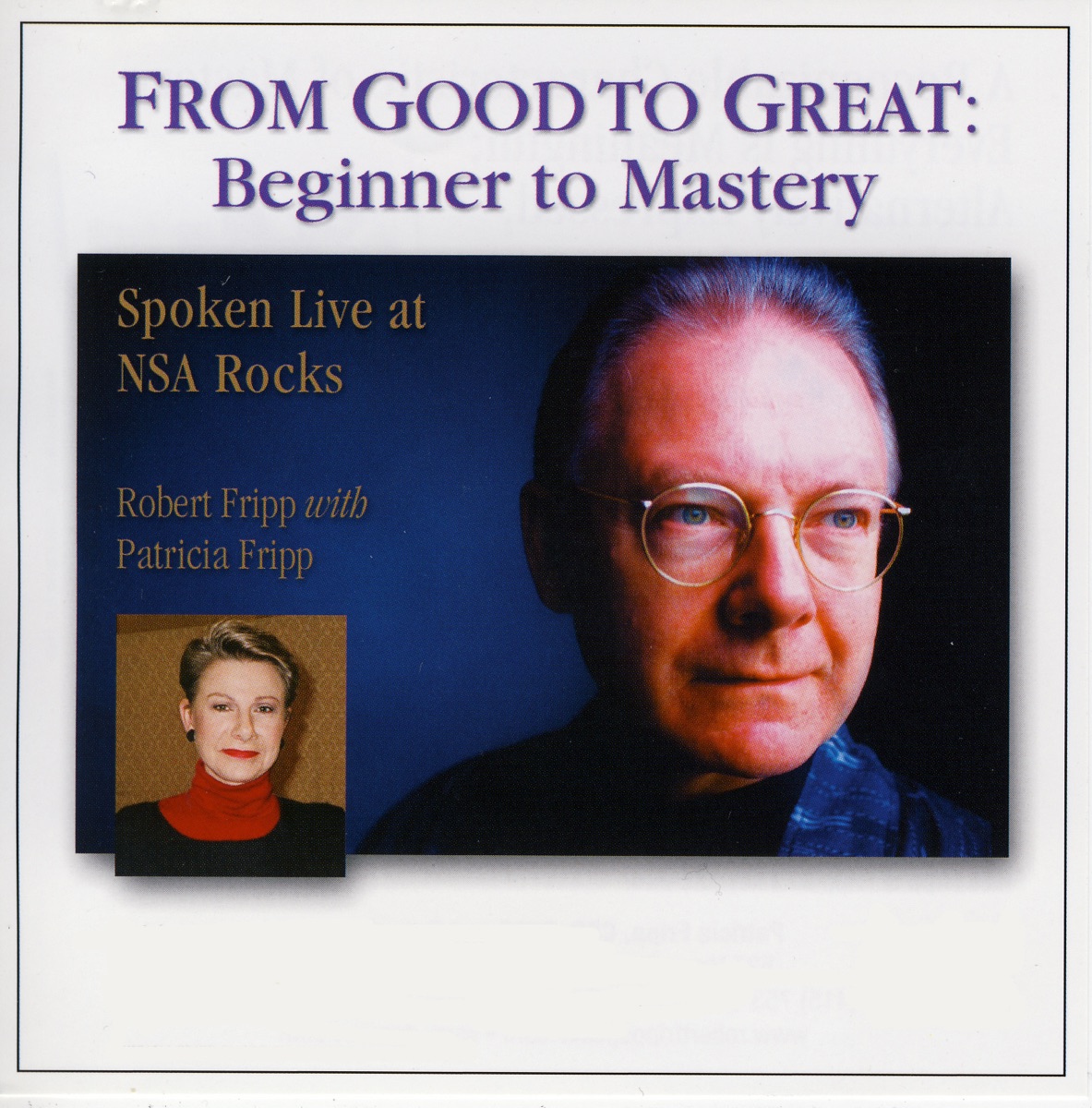 From Good to Great: Beginner to Mastery by Robert Fripp & Patricia Fripp album cover