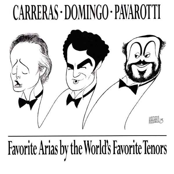 Favorite Arias by the World's Favorite Tenors by José Carreras, Luciano Pavarotti & Plácido Domingo album cover