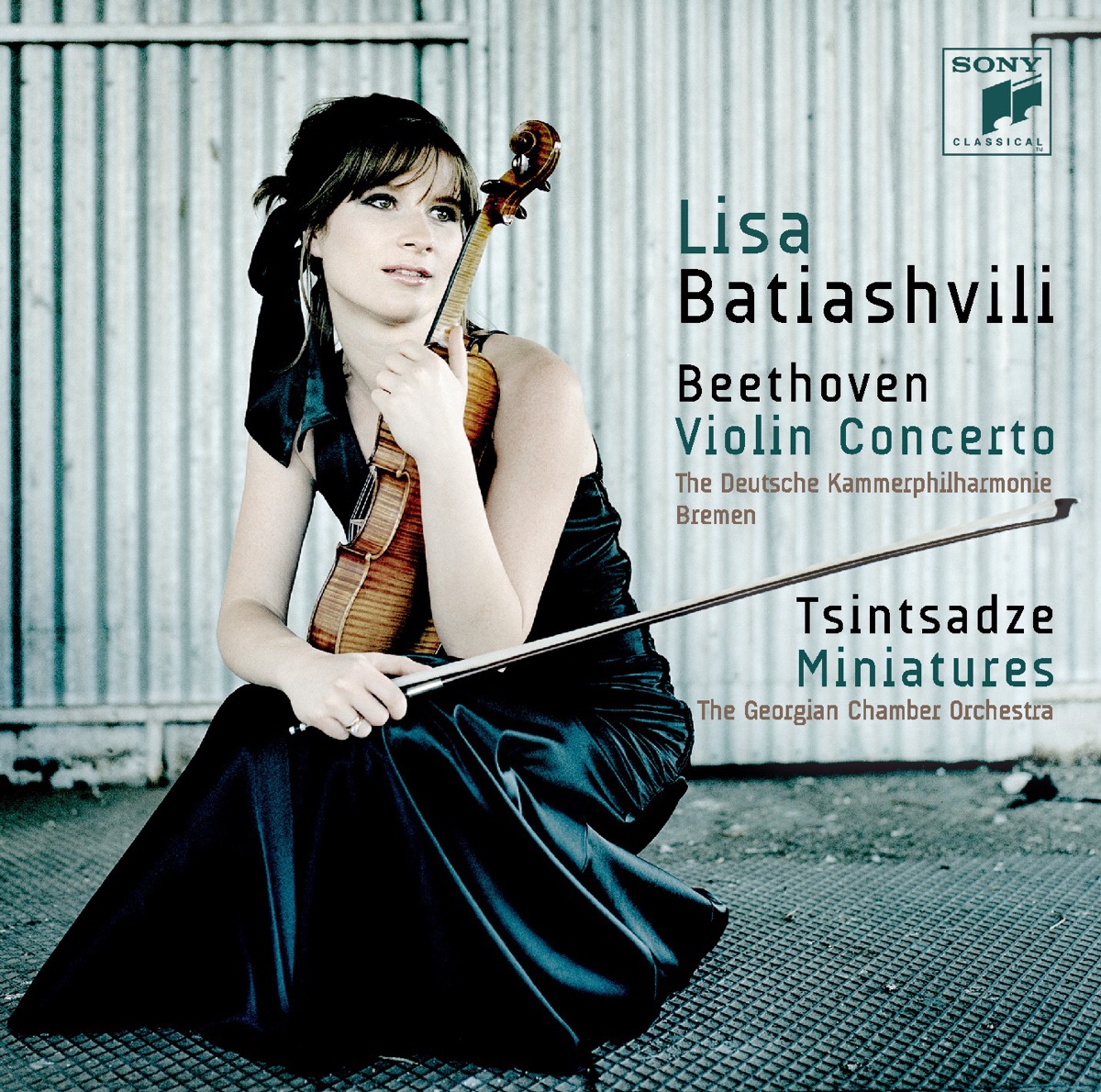 Beethoven: Violin Concerto & Tsintsadze: 6 Miniatures by Lisa Batiashvili & The Deutsche Kammerphilharmonie Bremen album cover
