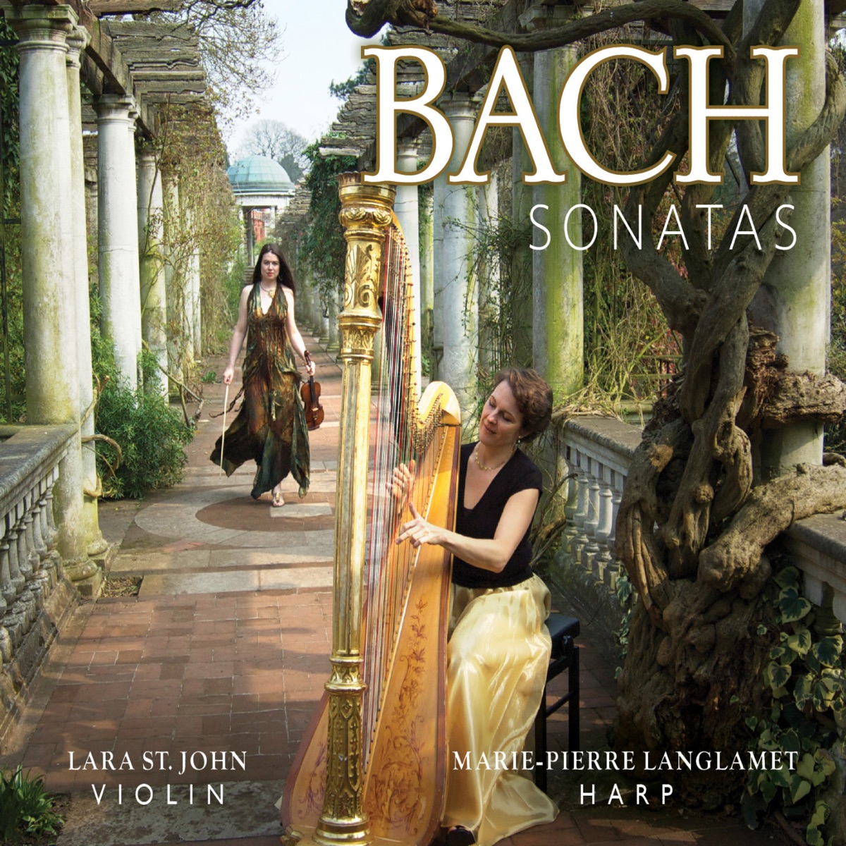 Bach: Sonatas by Lara St. John & Marie-Pierre Langlamet album cover