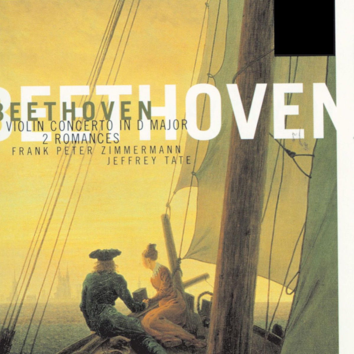 Beethoven - Violin Concerto in D Major/2 Romances by Jeffrey Tate, English Chamber Orchestra & Frank Peter Zimmermann album cover