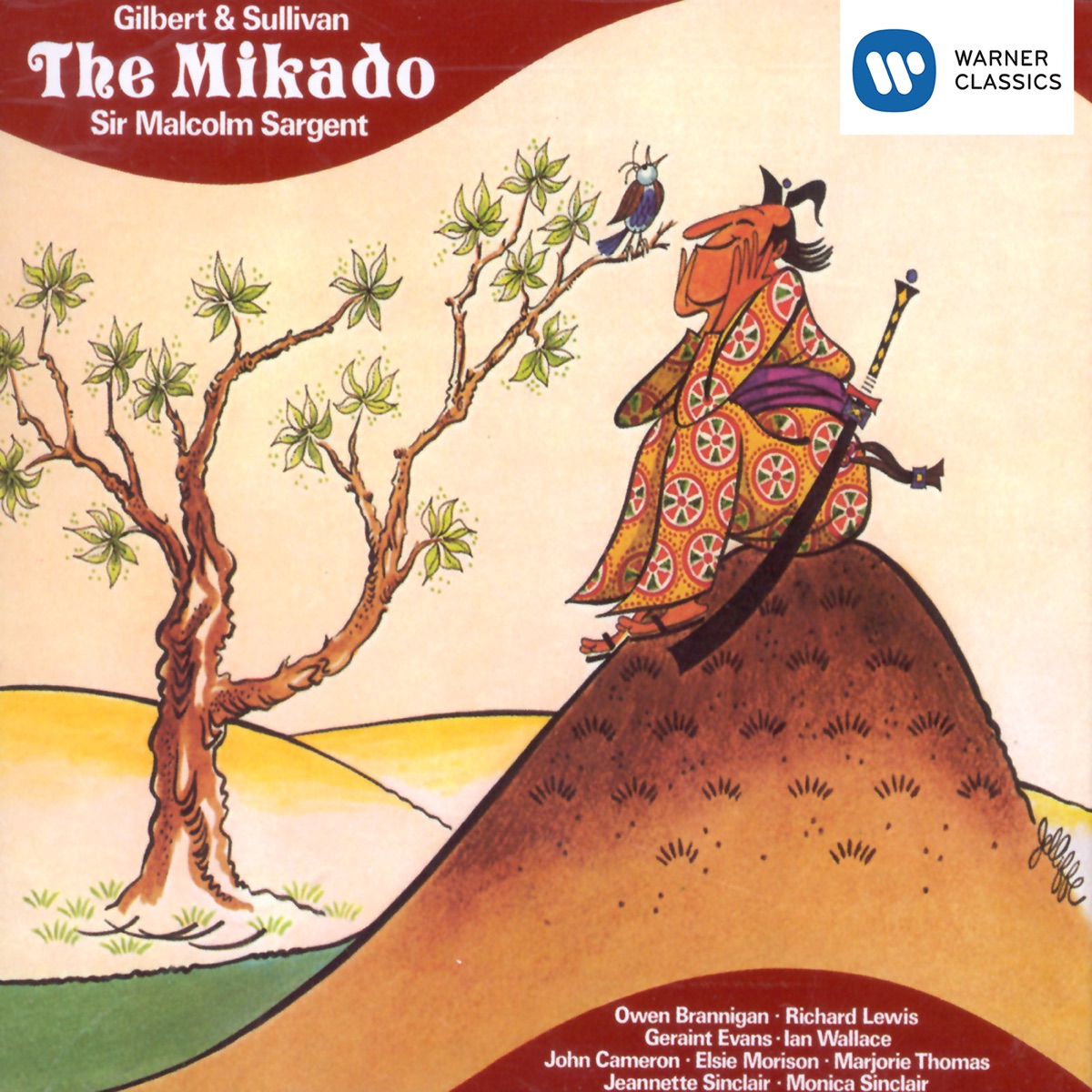 Sullivan - The Mikado by Sir Malcolm Sargent & Pro Arte Orchestra album cover