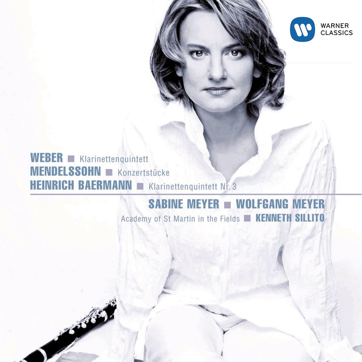 Weber, Mendelssohn & Bärmann: Chamber Music for Clarinet by Academy of St Martin in the Fields, Kenneth Sillito & Sabine Meyer album cover