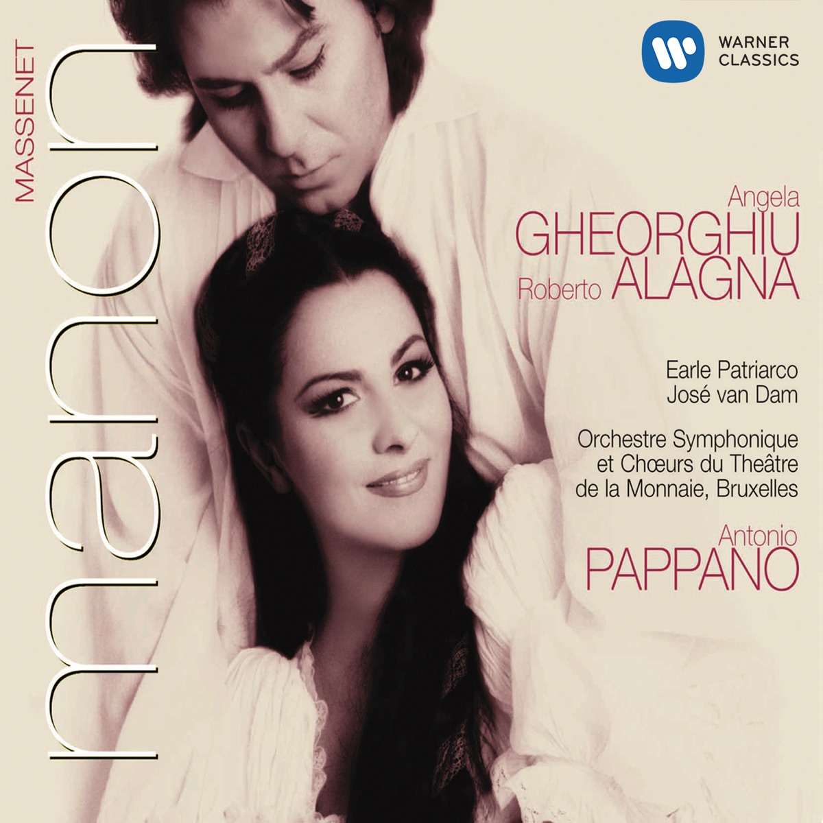 Massenet: Manon by Angela Gheorghiu & Roberto Alagna album cover