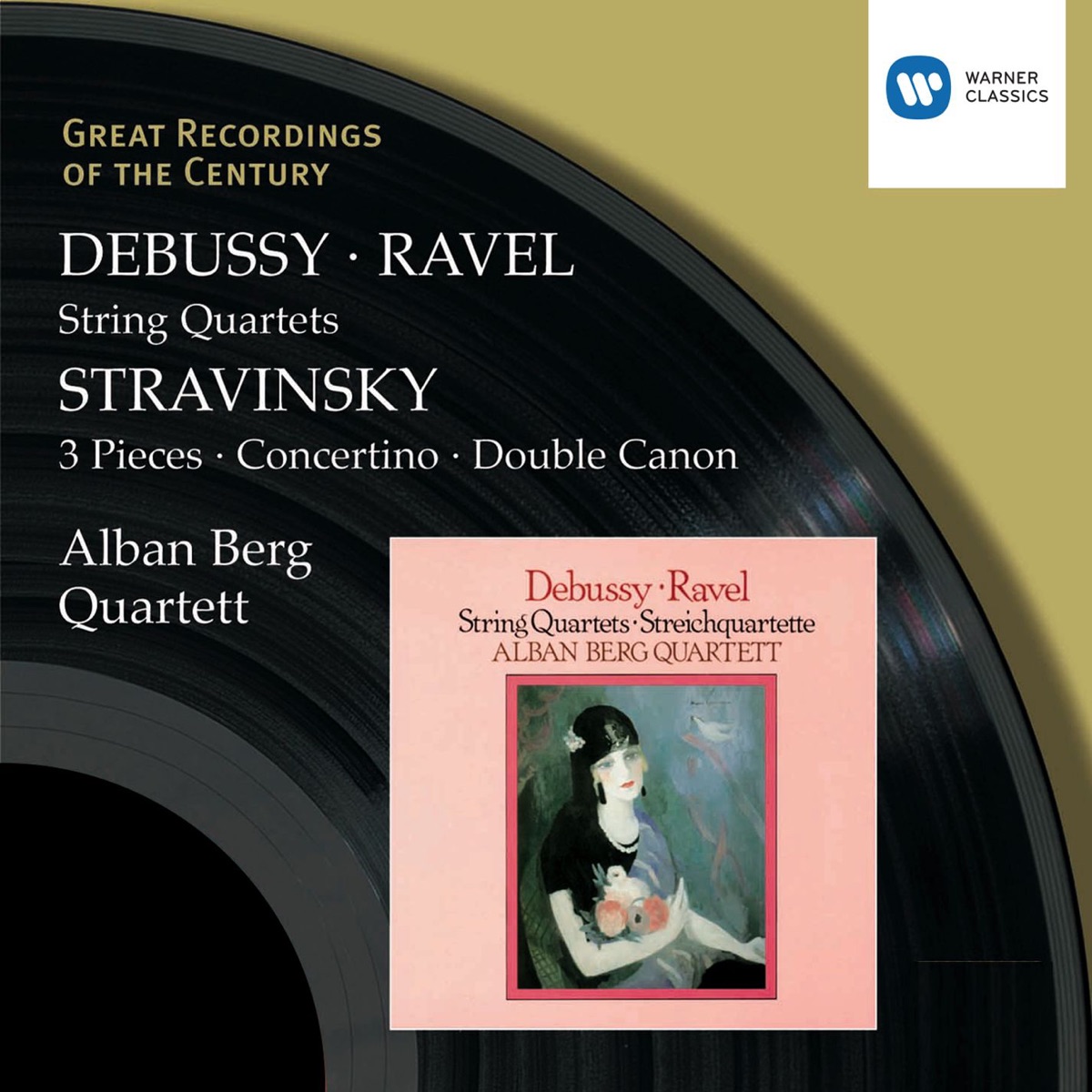 Debussy & Ravel: String Quartets & Stravinsky: 3 Pieces, Concertino & Double Canon by Alban Berg Quartett album cover