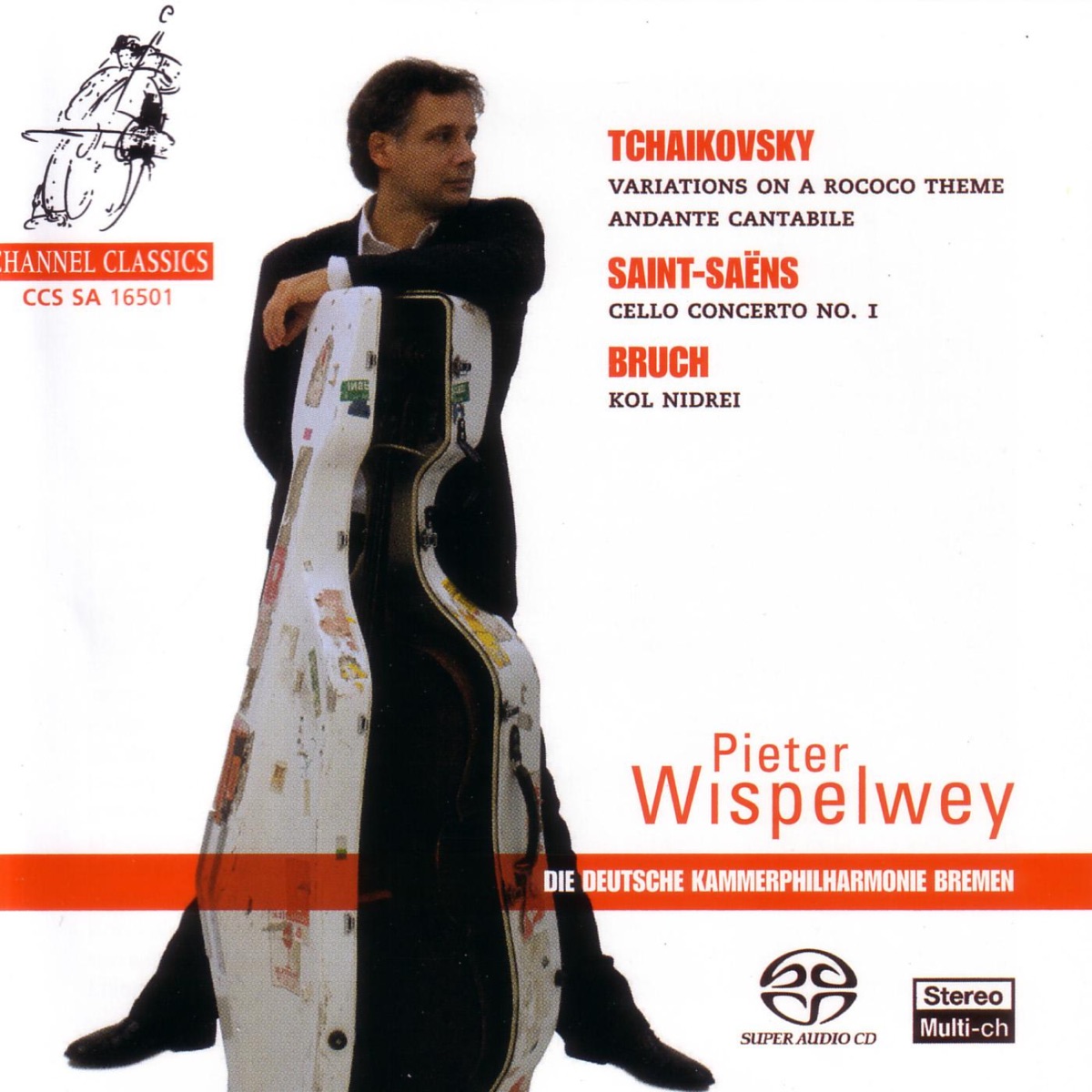 Tchaikovsky: Variattions on a Rocco Theme, Andante Cantabile by Daniel Sepec, Pieter Wispelwey & The Deutsche Kammerphilharmonie Bremen album cover